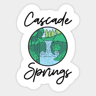 Cascade Springs Wasatch Mountains Hiking Sticker